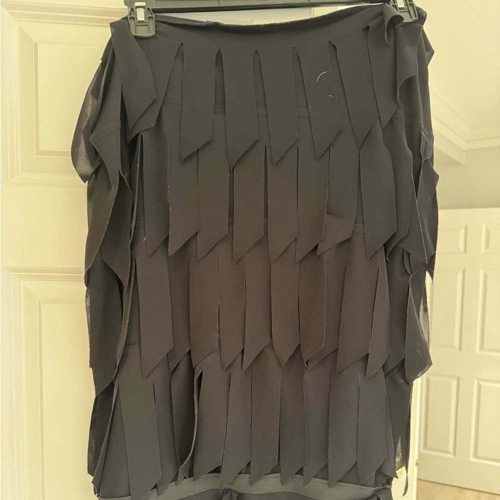 Strapless black dress